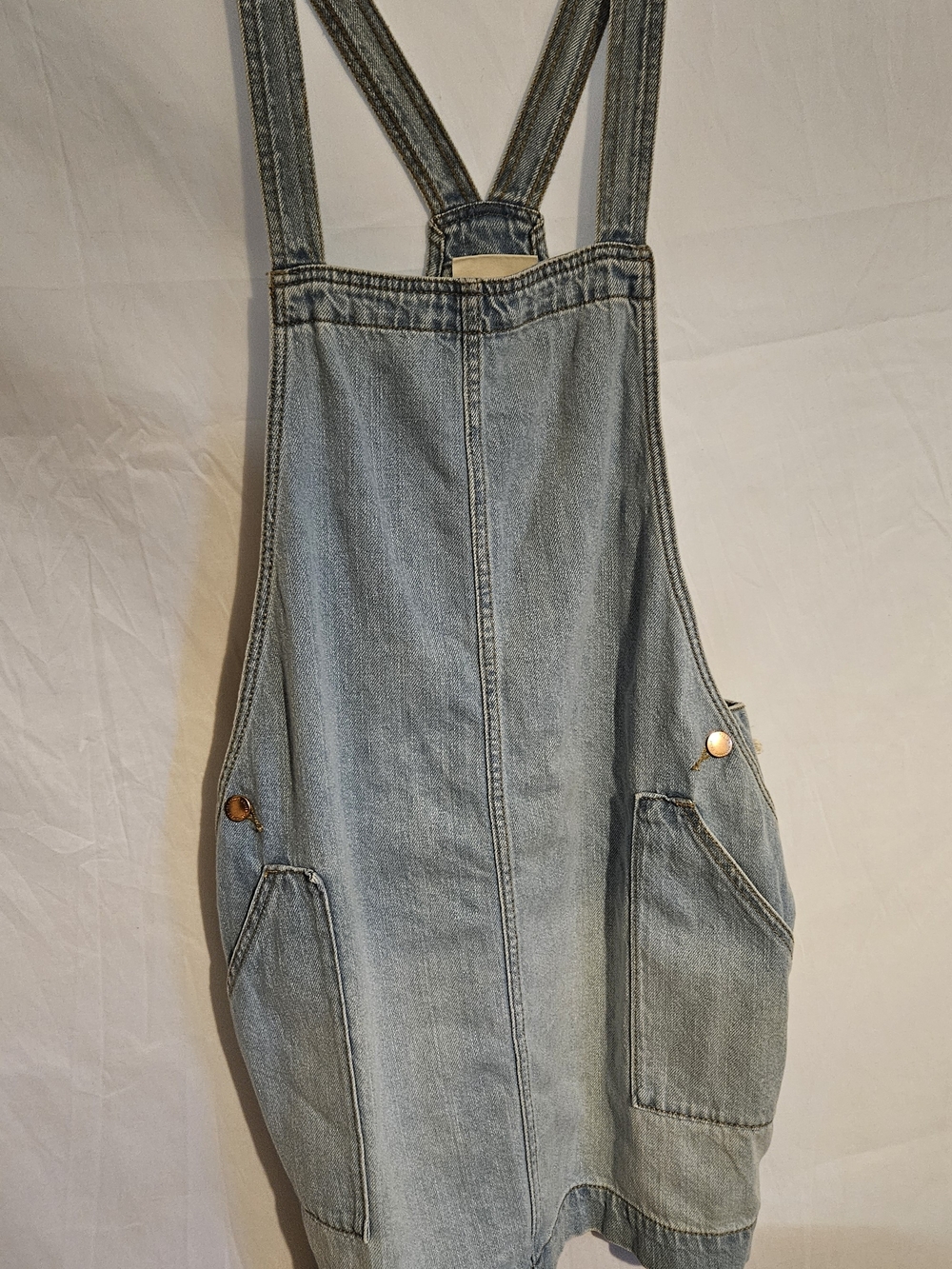 Universal Thread Light Blue Denim Overall Jumper with Front Pockets